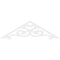 Ekena Millwork Pitch Hurley Architectural Grade PVC Gable Pediment, 72"W x 21"H x 1"P (7/12) GPP072X021X100HUR - alternate 4